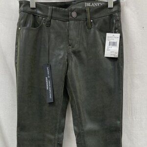 NWT BlankNYC grey faux leather skinny jeans, size 25